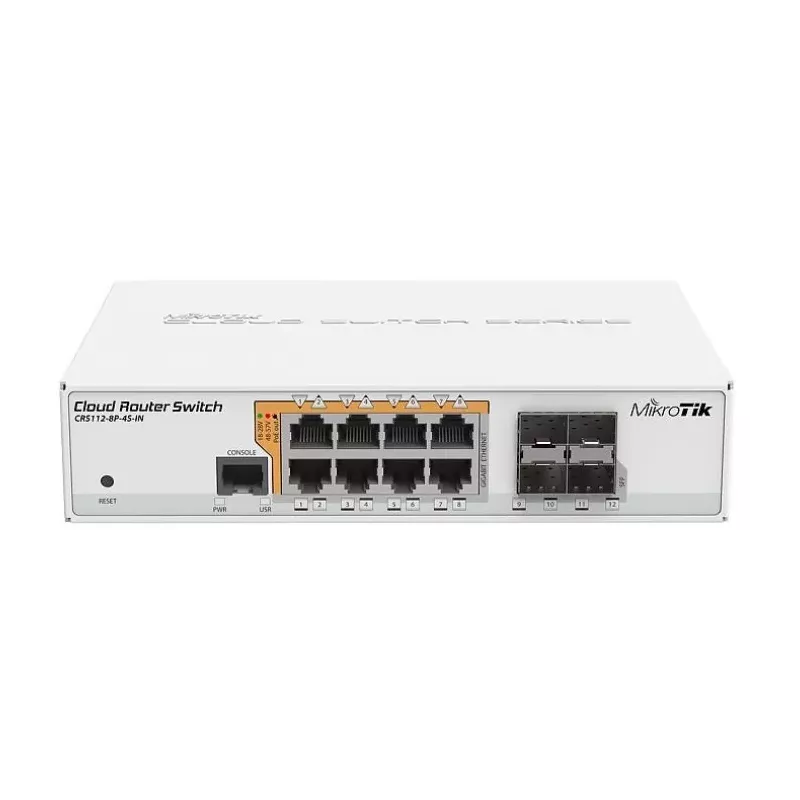 Купить коммутатор Mikrotik CRS112-8P-4S-IN в Москве, смотреть цены  в интернет-магазине goldbyte.ru