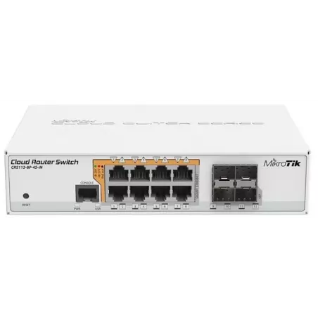 Купить коммутатор Mikrotik CRS112-8P-4S-IN в Москве, смотреть цены  в интернет-магазине goldbyte.ru