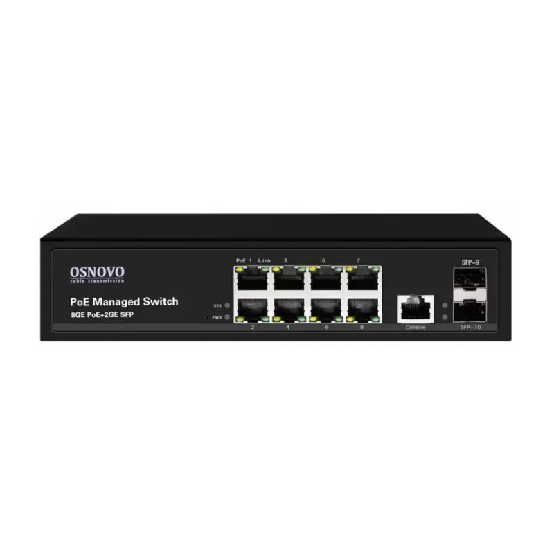 Купить коммутатор PoE OSNOVO SW-80802/L(150W) в Москве, смотреть цены  в интернет-магазине goldbyte.ru