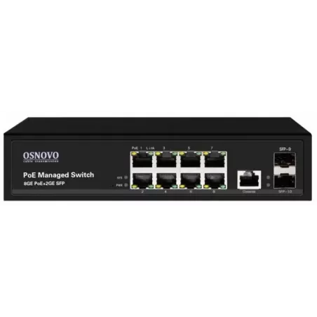 Купить коммутатор PoE OSNOVO SW-80802/L(150W) в Москве, смотреть цены  в интернет-магазине goldbyte.ru