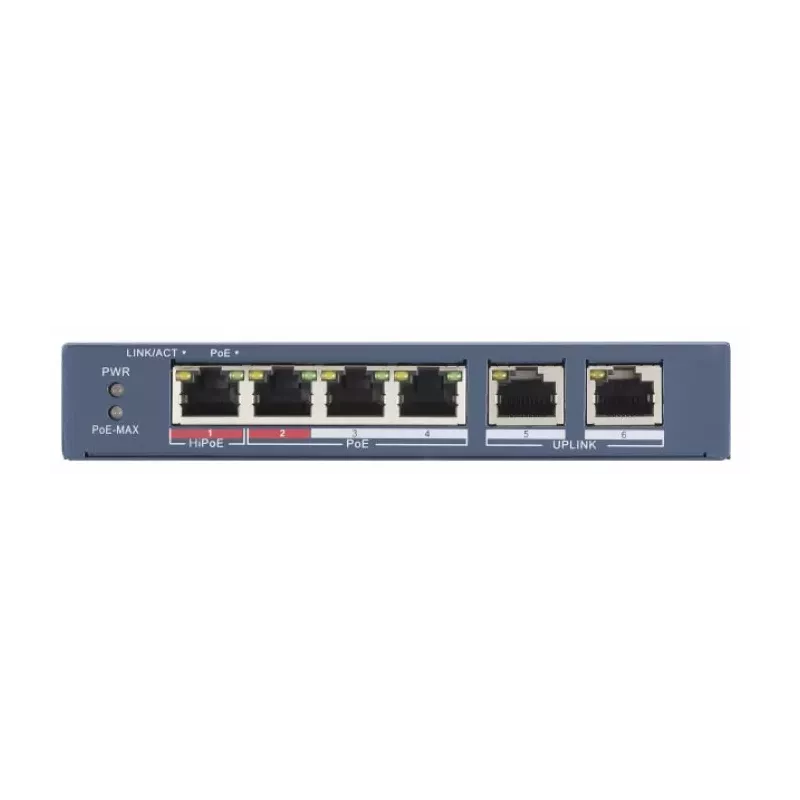 Купить коммутатор PoE HIKVISION DS-3E0106HP-E в Москве, смотреть цены  в интернет-магазине goldbyte.ru