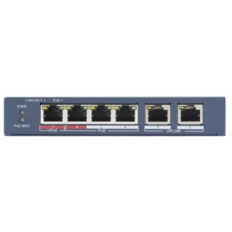 Купить коммутатор PoE HIKVISION DS-3E0106HP-E в Москве, смотреть цены  в интернет-магазине goldbyte.ru