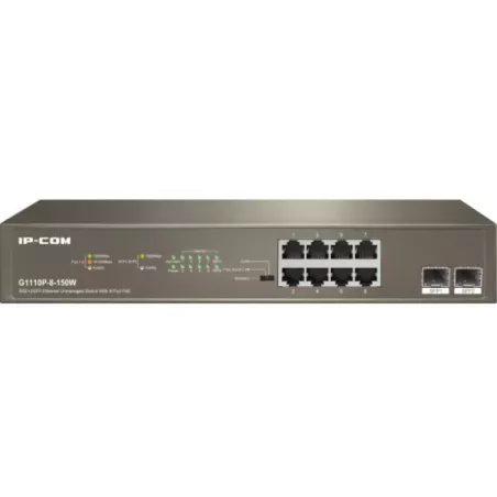 Купить коммутатор неуправляемый IP-Com G1110P-8-150W в Москве, смотреть цены  в интернет-магазине goldbyte.ru