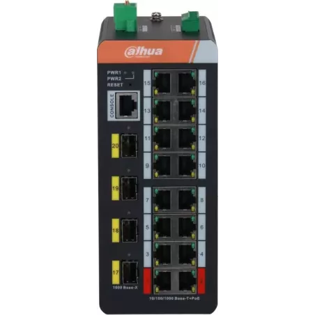 Купить коммутатор управляемый Dahua DH-IS4420-16GT-240 в Москве, смотреть цены  в интернет-магазине goldbyte.ru