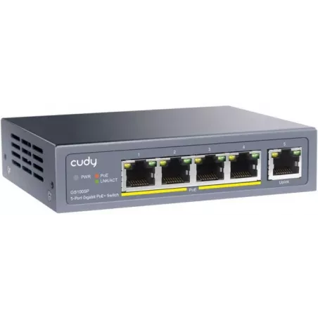 Купить коммутатор неуправляемый Cudy GS1005P в Москве, смотреть цены  в интернет-магазине goldbyte.ru