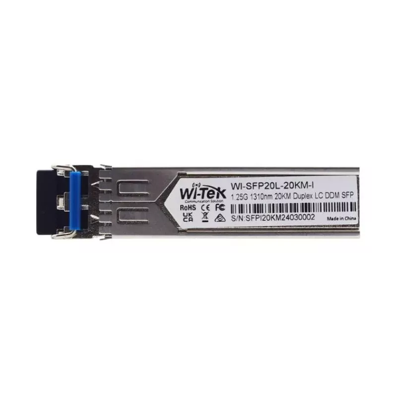Купить модуль SFP Wi-Tek WI-SFP20L-20KM-I в Москве, смотреть цены  в интернет-магазине goldbyte.ru