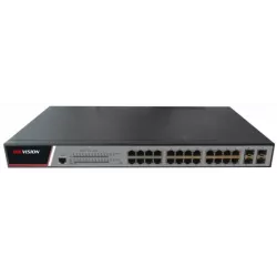 Купить коммутатор управляемый HIKVISION DS-3E2528P(B) в Москве, смотреть цены  в интернет-магазине goldbyte.ru