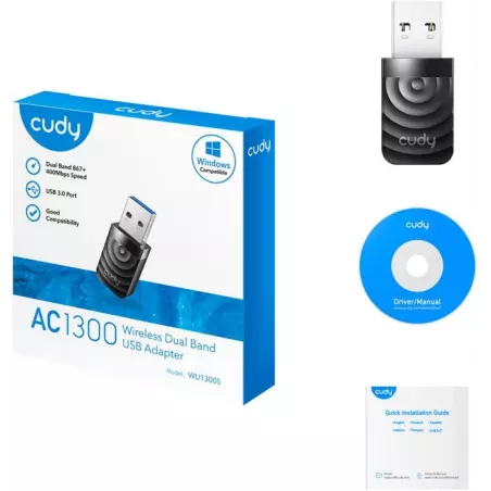 Купить адаптер Cudy WU1300S в Москве, смотреть цены  в интернет-магазине goldbyte.ru