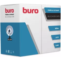 Купить кабель витая пара UTP 6 кат. 4 пары Buro BU-CCA-052-CAT6 в Москве, смотреть цены  в интернет-магазине goldbyte.ru