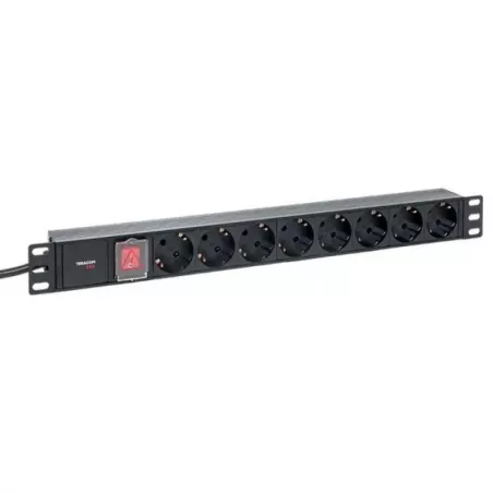 Купить блок розеток 19", 8 розеток EKF TRP-HPD-LSP-16A-8SH-2MSH в Москве, смотреть цены  в интернет-магазине goldbyte.ru