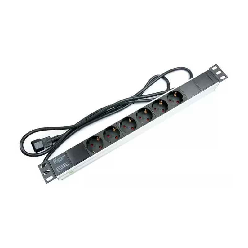Купить блок розеток 19", 6 розеток Cabeus PDU-6P-2IEC в Москве, смотреть цены  в интернет-магазине goldbyte.ru