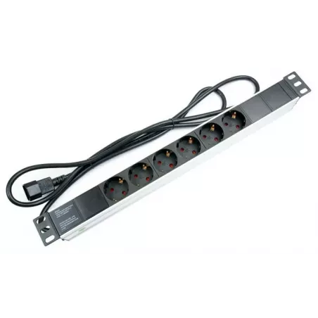 Купить блок розеток 19", 6 розеток Cabeus PDU-6P-2IEC в Москве, смотреть цены  в интернет-магазине goldbyte.ru