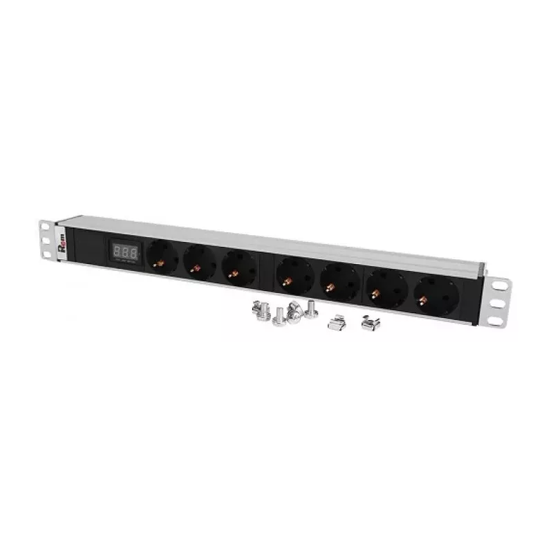 Купить блок розеток 19", 7 розеток ЦМО R-32-7S-Am-440-K в Москве, смотреть цены  в интернет-магазине goldbyte.ru