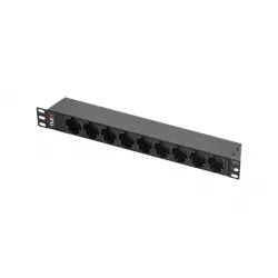 Купить блок розеток 19", 9 розеток TLK TLK-RSC09-MF-01-BK в Москве, смотреть цены  в интернет-магазине goldbyte.ru