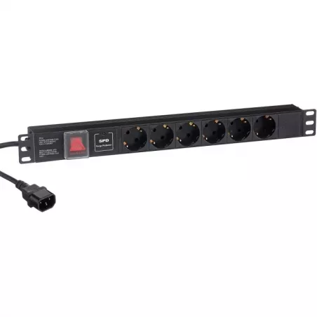 Купить блок розеток Exegate ServerPro PDU-19H609 Al-6S-C14-2CU-SPD1 в Москве, смотреть цены EX280834RUS в интернет-магазине gold