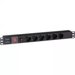 Купить блок розеток Exegate ServerPro PDU-19H605 Al-6S-C14-SW-O в Москве, смотреть цены EX280830RUS в интернет-магазине goldbyte