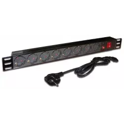 Купить блок розеток 19", 8 розеток TWT TWT-PDU19-10A8P-1.8 в Москве, смотреть цены  в интернет-магазине goldbyte.ru