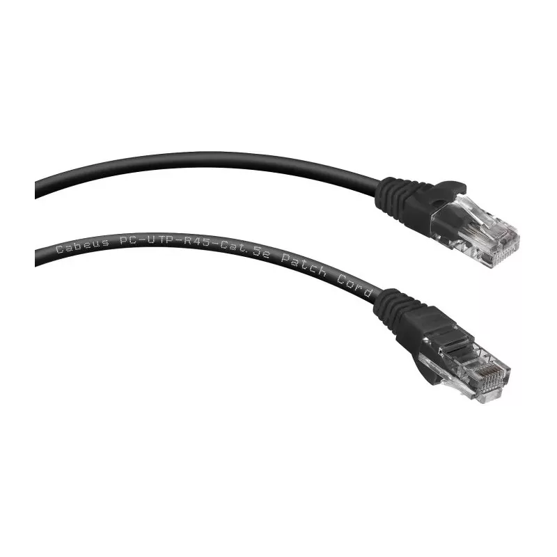 Купить кабель патч-корд U/UTP 5e кат. 2м Cabeus PC-UTP-RJ45-Cat.5e-2m-BK в Москве, смотреть цены  в интернет-магазине goldbyte.r