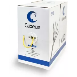Купить кабель витая пара U/UTP 5e кат. 4 пары Cabeus UTP-4P-Cat.5e-SOLID-YL в Москве, смотреть цены  в интернет-магазине goldbyt