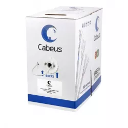 Купить кабель витая пара U/UTP 5e кат. 2 пары Cabeus UTP-2P-Cat.5e-SOLID-LSZH-GY в Москве, смотреть цены  в интернет-магазине go
