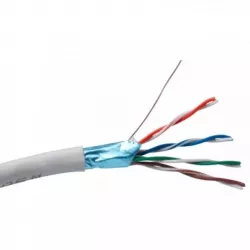Купить кабель витая пара F/UTP 5e кат. 4 пары Exegate FUTP4-C5e-CU-S26-IN-PVC-GY-305 в Москве, смотреть цены EX138967RUS в интер