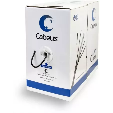 Купить кабель витая пара U/UTP 5e кат. 4 пары Cabeus UTP-4P-Cat.5e-SOLID-BK в Москве, смотреть цены  в интернет-магазине goldbyt