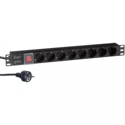 Купить блок розеток Exegate ServerPro PDU-19H805 Al-8S-EU3CU-SW в Москве, смотреть цены EX280844RUS в интернет-магазине goldbyte