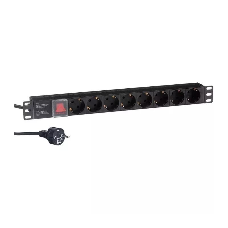 Купить блок розеток Exegate ServerPro PDU-19H805 Al-8S-EU3CU-SW в Москве, смотреть цены EX280844RUS в интернет-магазине goldbyte
