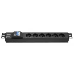 Купить блок розеток 19", 6 розеток DKC R519SH6CB в Москве, смотреть цены DKC R519SH6CB в интернет-магазине goldbyte.ru