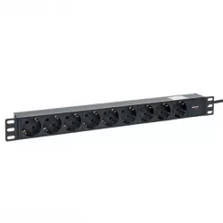 Купить блок розеток 19", 9 розеток EKF TRP-HPD-PL-10A-9SH-2MC14 в Москве, смотреть цены  в интернет-магазине goldbyte.ru