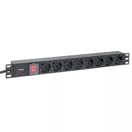 Купить блок розеток 19", 8 розеток EKF TRP-HPD-LS-16A-8SH-2MSH в Москве, смотреть цены  в интернет-магазине goldbyte.ru