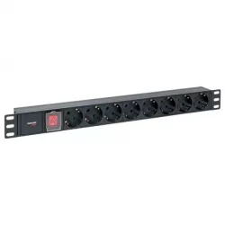 Купить блок розеток 19", 8 розеток EKF TRP-HPD-LS-10A-8SH-C14 в Москве, смотреть цены  в интернет-магазине goldbyte.ru