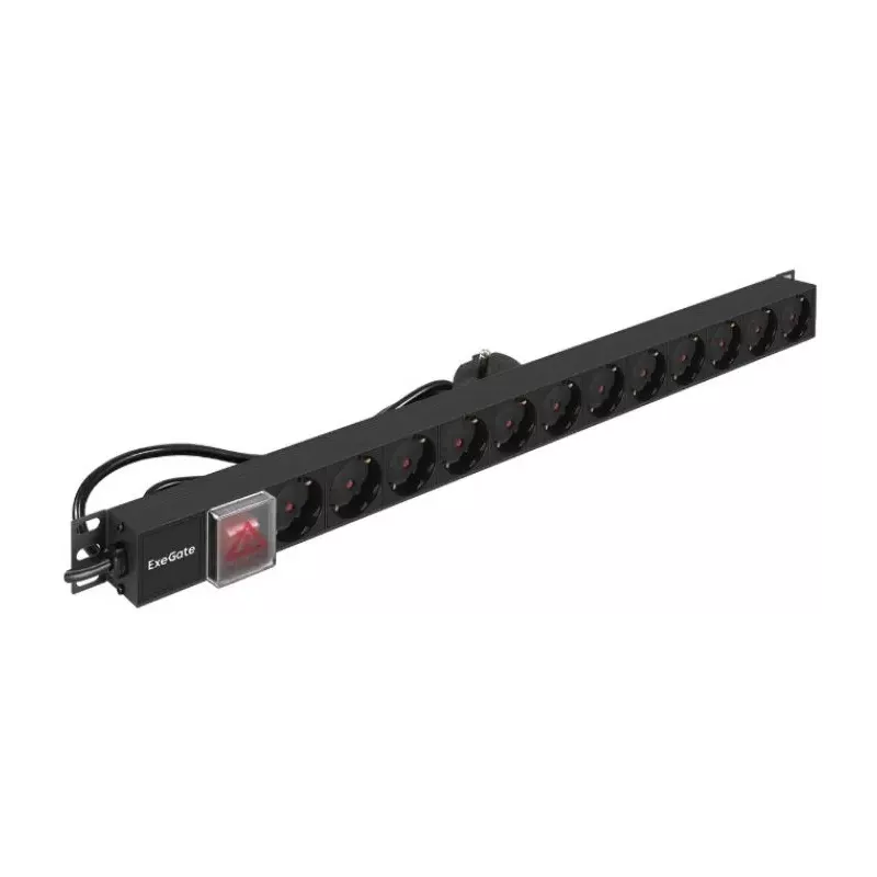 Купить блок розеток Exegate PDU-V120 Al-12S-EU2.5-SW в Москве, смотреть цены EX296172RUS в интернет-магазине goldbyte.ru