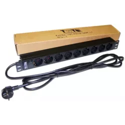 Купить блок розеток 19", 9 розеток TWT TWT-PDU19-16A9P-3.0 в Москве, смотреть цены  в интернет-магазине goldbyte.ru