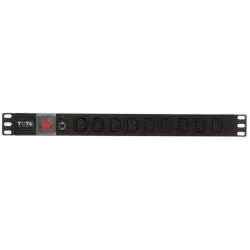 Купить блок розеток 19", 9 розеток TWT TWT-PDU19-10A9C3 в Москве, смотреть цены  в интернет-магазине goldbyte.ru