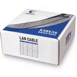 Купить кабель витая пара F/UTP 5e кат. 4 пары Cabeus FTP-4P-Cat.5e-SOLID-LSZH-GY-100 в Москве, смотреть цены  в интернет-магазин