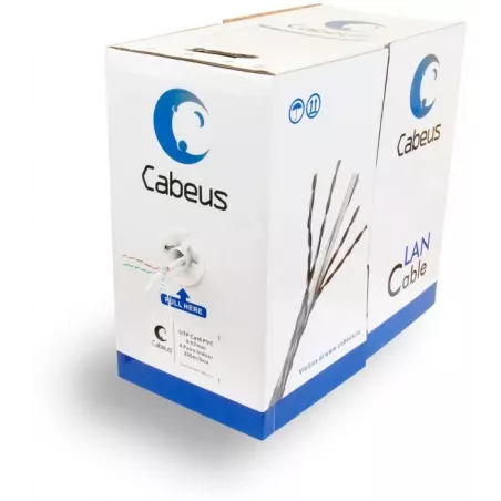 Купить кабель витая пара U/UTP 6 кат. 4 пары Cabeus UTP-4P-Cat.6-SOLID-GY в Москве, смотреть цены  в интернет-магазине goldbyte.