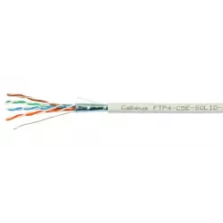 Купить кабель витая пара F/UTP 5e кат. 4 пары Cabeus FTP-4P-Cat.5e-SOLID-GY в Москве, смотреть цены  в интернет-магазине goldbyt