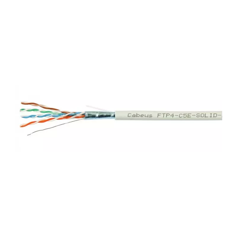Купить кабель витая пара F/UTP 5e кат. 4 пары Cabeus FTP-4P-Cat.5e-SOLID-GY в Москве, смотреть цены  в интернет-магазине goldbyt