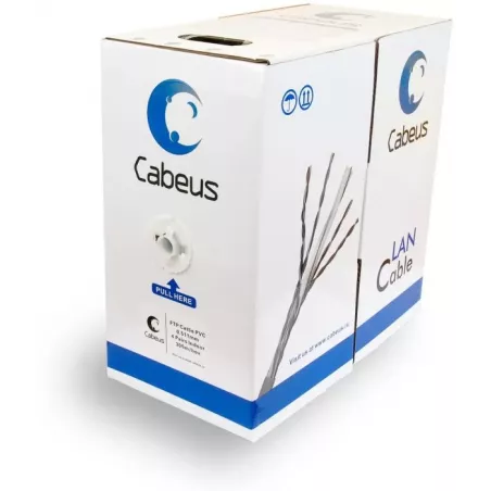 Купить кабель витая пара F/UTP 5e кат. 4 пары Cabeus FTP-4P-Cat.5e-SOLID-GY в Москве, смотреть цены  в интернет-магазине goldbyt