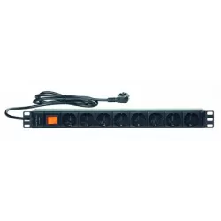 Купить блок розеток 19", 8 розеток Eurolan 60A-61-01-08BL в Москве, смотреть цены  в интернет-магазине goldbyte.ru