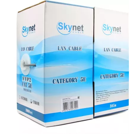 Купить кабель витая пара F/UTP 5e кат. 2 пары SkyNet CSS-FTP-2-CU в Москве, смотреть цены  в интернет-магазине goldbyte.ru