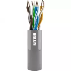 Купить кабель витая пара U/UTP 5e кат. 4 пары NTSS NTSS-IN-UTP4-5e-PVC-GY в Москве, смотреть цены  в интернет-магазине goldbyte.