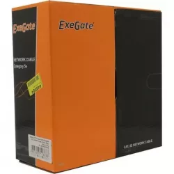 Купить кабель витая пара F/UTP 5e кат. 4 пары Exegate FUTP4-C5e-CCA-S24-IN-PVC-GY-100 в Москве, смотреть цены EX281812RUS в инте