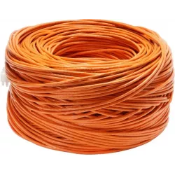 Купить кабель витая пара U/UTP 6a кат. 4 пары Cabeus UTP-4P-Cat.6a-SOLID-LSZH-OR в Москве, смотреть цены  в интернет-магазине go