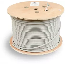 Купить кабель витая пара S/FTP 5e кат. 4 пары Cabeus SFTP-4P-Cat.5e-SOLID-GY в Москве, смотреть цены  в интернет-магазине goldby