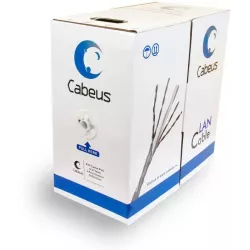 Купить кабель витая пара F/UTP 5e кат. 4 пары Cabeus FTP-4P-Cat.5e-SOLID-LSZH в Москве, смотреть цены  в интернет-магазине goldb