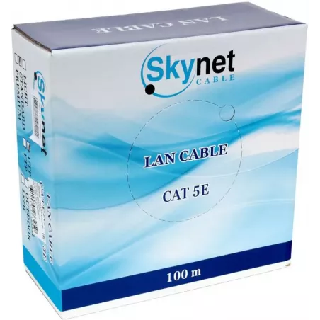 Купить кабель витая пара U/UTP 5e кат. 4 пары SkyNet CSS-UTP-4-CU/100 в Москве, смотреть цены  в интернет-магазине goldbyte.ru