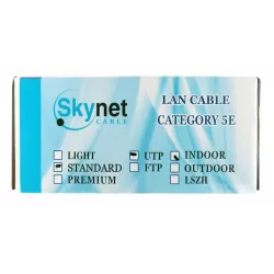 Купить кабель витая пара U/UTP 5e кат. 4 пары SkyNet CSS-UTP-4-CU/100 в Москве, смотреть цены  в интернет-магазине goldbyte.ru