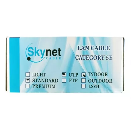 Купить кабель витая пара U/UTP 5e кат. 4 пары SkyNet CSS-UTP-4-CU/100 в Москве, смотреть цены  в интернет-магазине goldbyte.ru